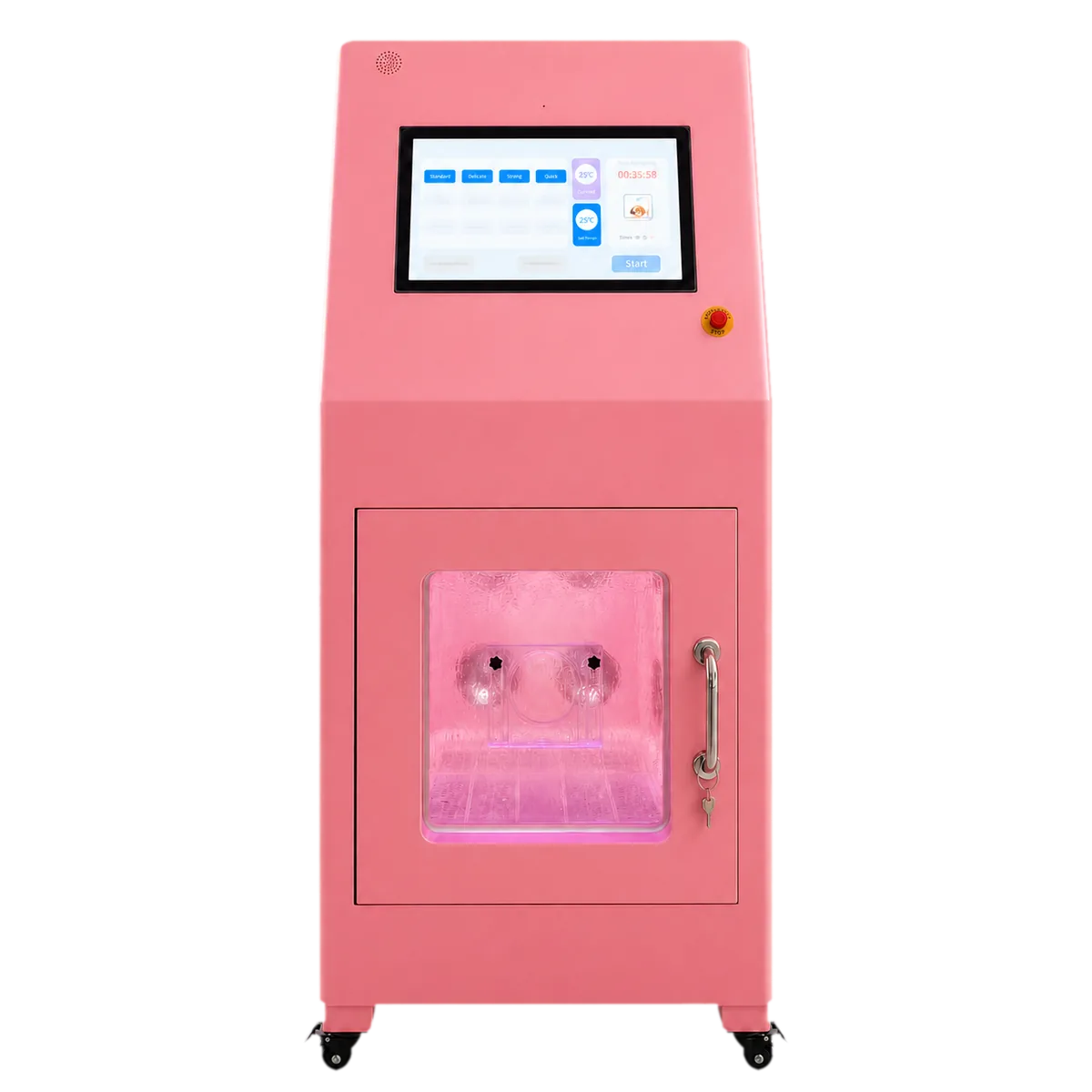 PetWash Store narrow pet wash machine in a shelter intake room